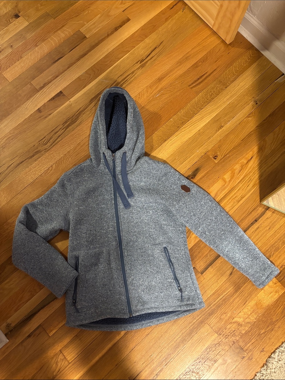 Free Country Heather Gray Sherpa Hoodie